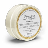 Witte Goud Glitter Body Butter Cosmetica Pot Label