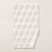 WITTE GOUD-LEAF PATROON BATHROOM TOWEL SET BAD HANDDOEK (Handdoek)