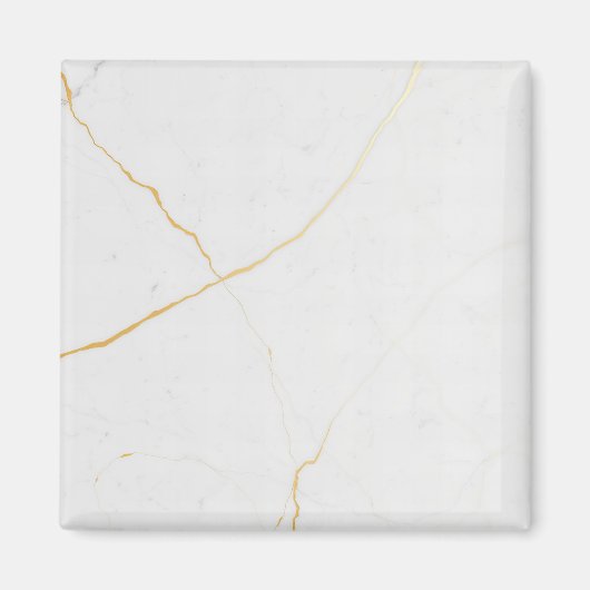 witte goud marmer magneet (Voorkant)