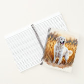Witte Goud Retriever Hond Notitieboek (Binnen)