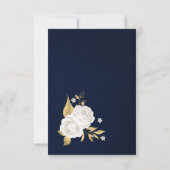 witte goudblauw bedankkaart (Achterkant)