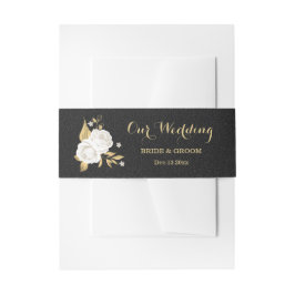 witte goudbruin uitnodigingen wikkel