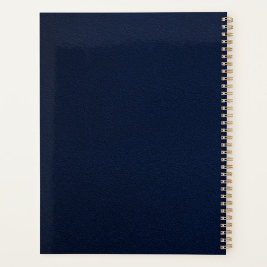 witte goudbruine marinebruinbruin planner (Achterkant)