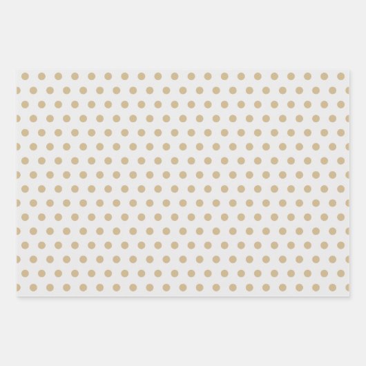 Witte gouden anananas Polka Dots Stripes Solid Inpakpapier Vel (Voorkant 2)