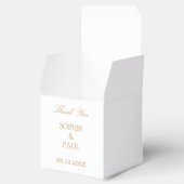 Witte Gouden Beige Traditionele Bruiloft Favor Box Bedankdoosjes (Geopend)