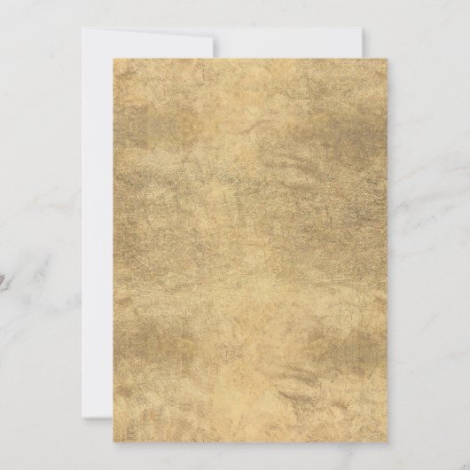 Witte gouden bloem bruids thee partij Vrijgezellen Kaart (Achterkant)