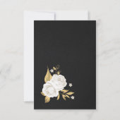 witte gouden bloem zwart bedankt (Achterkant)