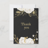 witte gouden bloem zwart bedankt (Voorkant)