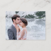 Witte Gouden Bloemen Krans Trouwaccommodaties Informatiekaartje (Achterkant)