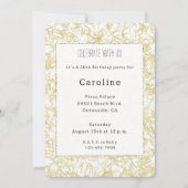 Witte Gouden Confetti 50ste Verjaardag Kaart (Voorkant)