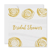 Witte & Gouden Draairozen Moderne Bruidsdouche