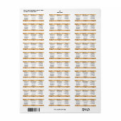 Witte & gouden druppelaar / etherische olie fles l etiket (Full Sheet)