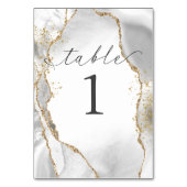 Witte, gouden en grijze, gerooide Kaart (Achterkant)