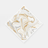 Witte, gouden en grijze marmer zoals zwembroeken V Servet (Hoek)
