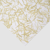Witte Gouden Glam Glitter Verjaardag Tissuepapier (Detail)