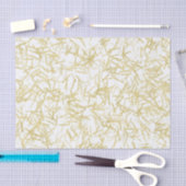 Witte Gouden Glam Glitter Verjaardag Tissuepapier (Craft)