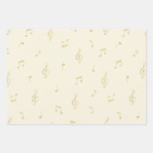 Witte Gouden Glam Glitzy Verjaardag Inpakpapier Vel (Voorkant 3)