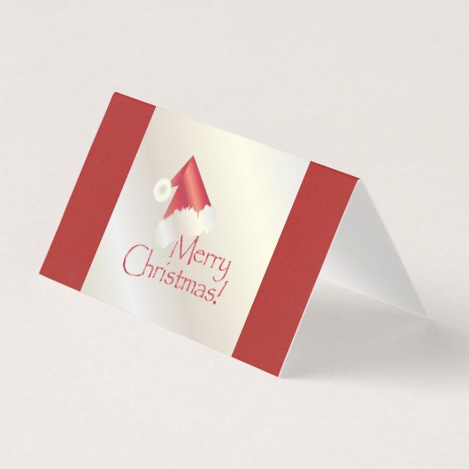 Witte gouden Kerstmis Kaart (Voorkant)