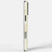 Witte Gouden Muzieknoten Case-Mate iPhone Case (Achterkant / Rechts)