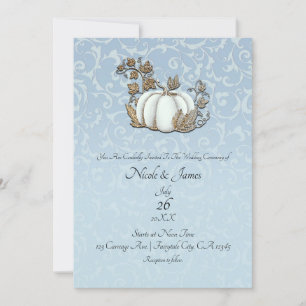 Witte & Gouden Pompoen Blauw Grijs Asherahuwelijk Kaart