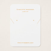 Witte gouden sierjuwelen, fotokaart visitekaartje (Voorkant)