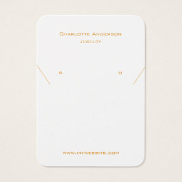 Witte gouden sierjuwelen, fotokaart visitekaartje