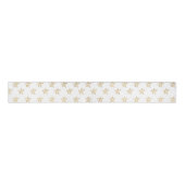 Witte gouden sterren schijnen helder weefselpapier grosgrain lint (Voorkant)