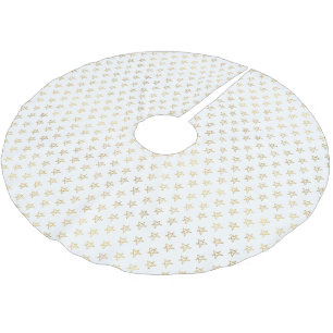 Witte gouden sterren schitteren helder kerstboom rok