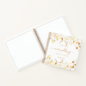 Witte gouden sterren voor het gastboek notitieboek (Binnen)