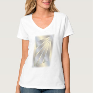 Witte gouden stralen t-shirt