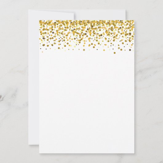 Witte & Gouden Typografie 60e Moderne Verjaardag Kaart (Achterkant)