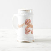 Witte Gouden Vlek Mama Koffiemok Bierpul (Voorkant links)