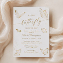 Witte Gouden Vlinder Baby Shower