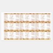 Witte & Gouden Waterdichte Kosmetische Druppelfles Labels (Vel)