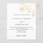 Witte goudfloronbruidebruidebruin flyer (Voorkant)