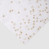 Witte goudglitter confetti spargel     tissuepapier (Detail)