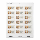 Witte Goudharige Retriever Hond Etiket (Full Sheet)