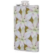 Witte goudkorenbloem, persoonlijke naam heupfles (Links)