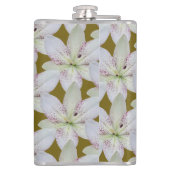 Witte goudkorenbloem, persoonlijke naam heupfles (Achterkant)