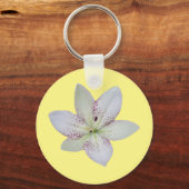 Witte goudstaartschelp sleutelhanger (Voorkant)