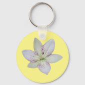 Witte goudstaartschelp sleutelhanger (Achterkant)
