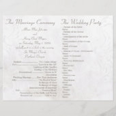 Witte  goudtrouwprogramma's (Achterkant)