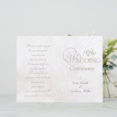 Witte  goudtrouwprogramma's (Staand voorkant)