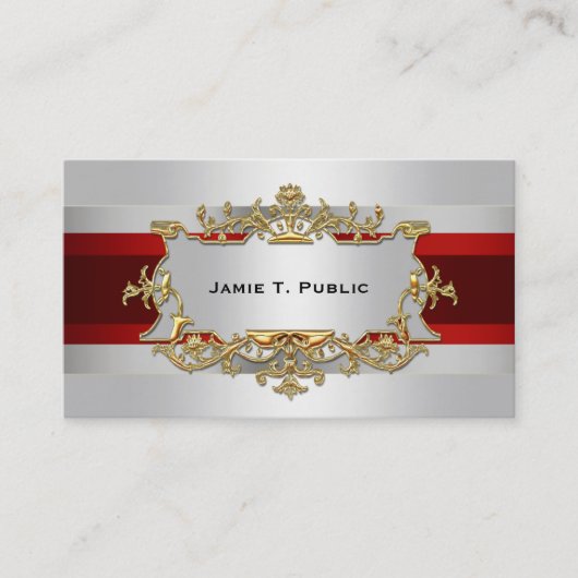 Witte gradiënt, rood lint, goudvormig label (Voorkant)