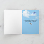 Witte Graduation Cap op Planet Earth Kaart (Binnen)