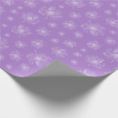 Witte grafische pioen. cadeaupapier (Hoek)