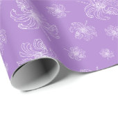 Witte grafische pioen. cadeaupapier (Rol Hoek)