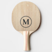 Witte granaat Monogram Tafeltennisbatje (Achterkant)