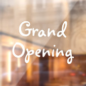 Witte Grand Opening winkelraam voor zakelijke wind Raamsticker (Vel 2)