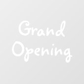 Witte Grand Opening winkelraam voor zakelijke wind Raamsticker (Vel)